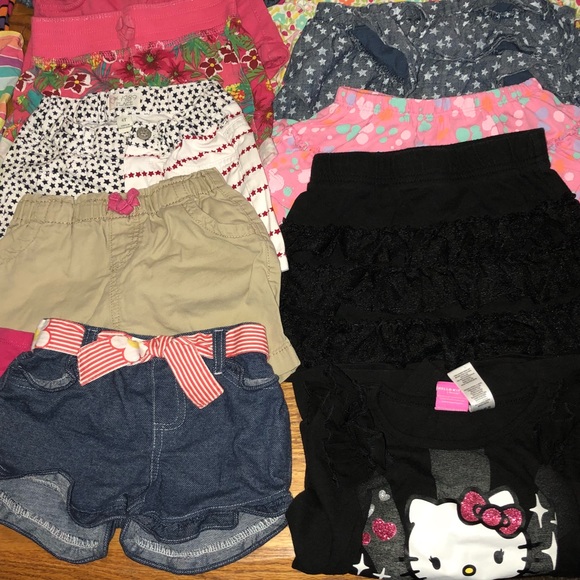 Girls 4T Summer Bundle tops Skirts shorts - Picture 3 of 7